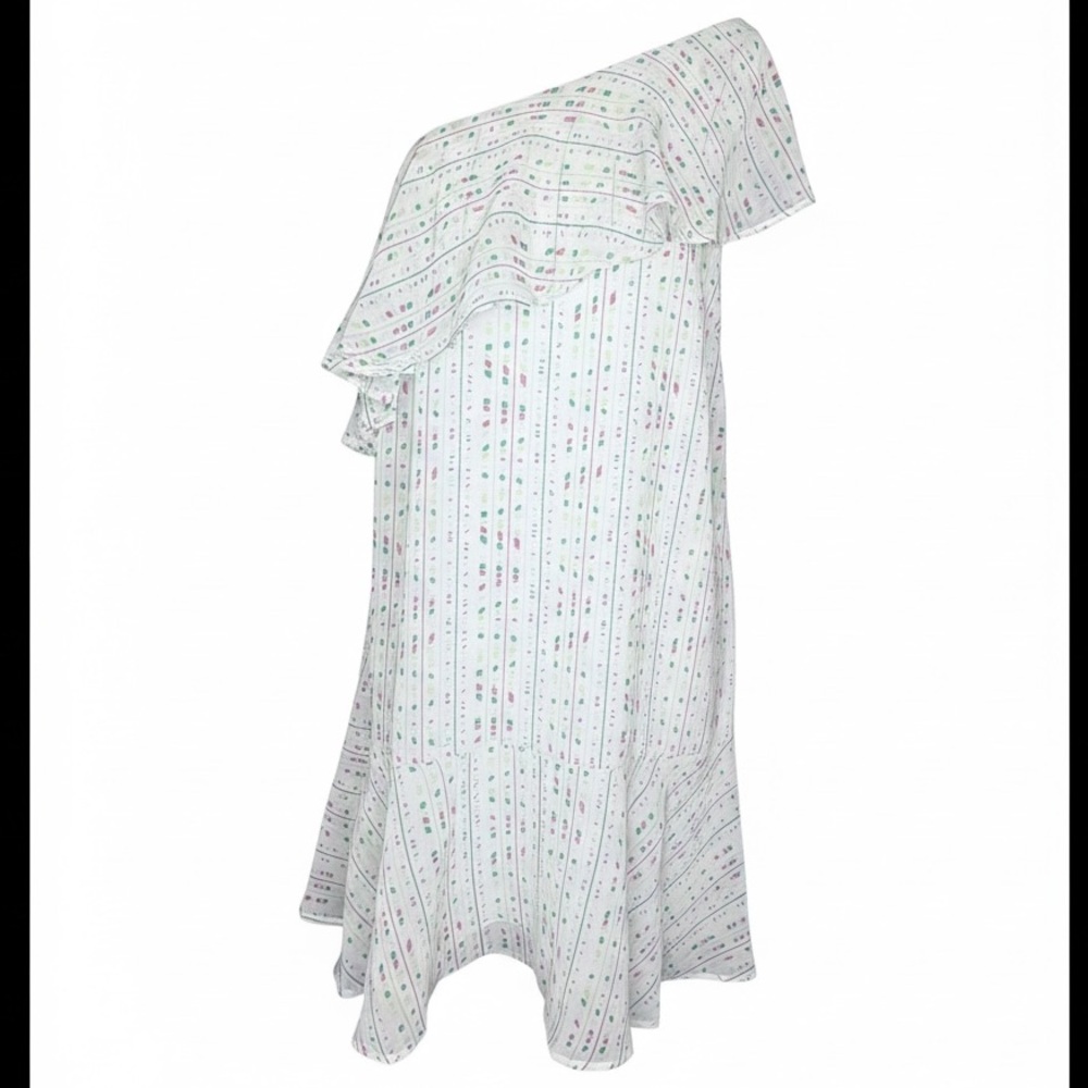 BCBGeneration One Shoulder Ruffled Dress